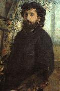 Pierre Renoir Portrait of Claude Monet painting